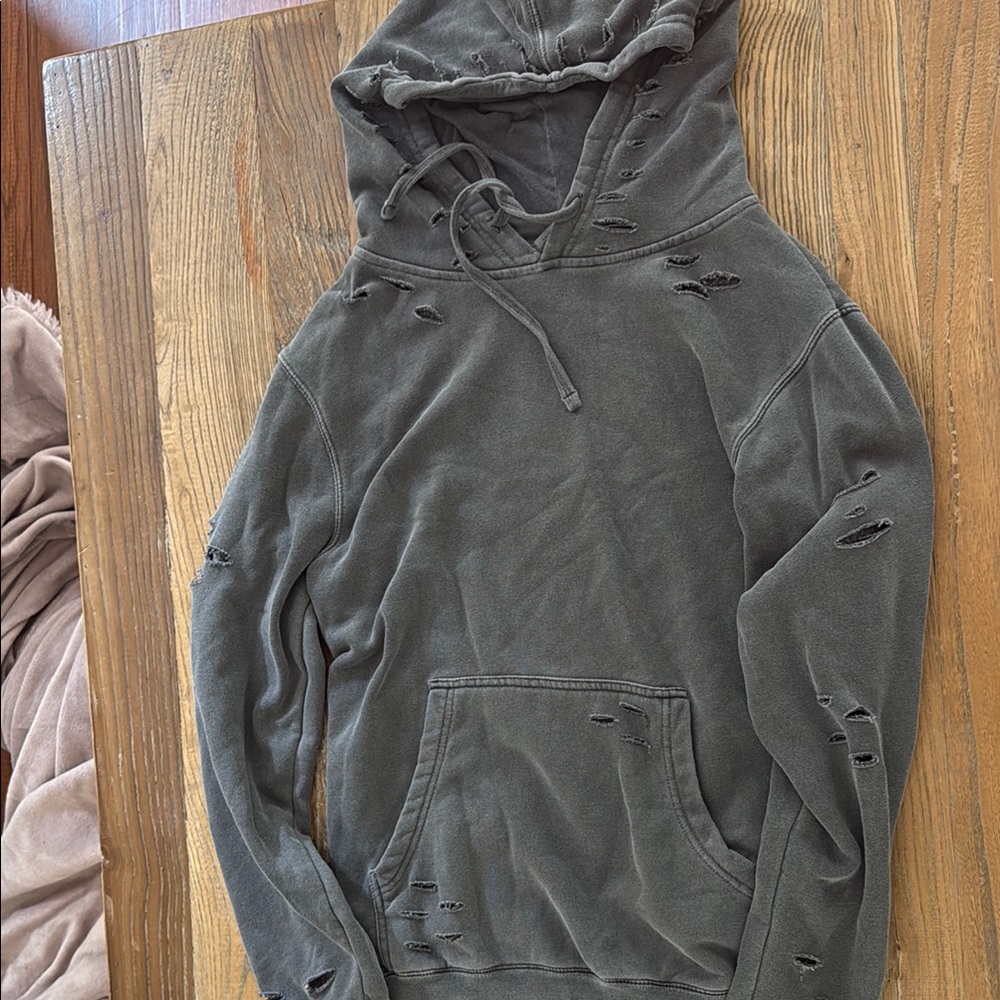 Black Relaxed Fit Hoodie with Drawstrings